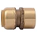 SharkBite 3/4 x 3/4 Inch FNPT Adapter, Push To Connect Brass Plumbing Fitting, PEX Pipe, Copper, CPVC, PE-RT, HDPE, U088LFA