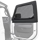 JOYTUTUS Front Wrangler Side Window Sun Shade Camping Window Insect Screen Compatible with Wrangler JK JL Gladiator JT 2007-2026, Car Window Covers for Privacy Blackout 2 Pcs
