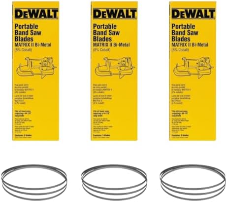 DEWALT DW3984 24TPI Portable Band Saw Blade - 44-7/8-Inch.020-Inch, Matrix Ll (3-Pack) (3-(Pack))