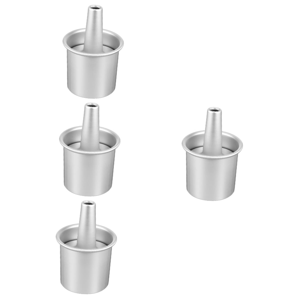 4pièces Moule à Gâteau Métal Réutilisable Avec Fond Amovible Moule Antiadhésif Pour Muffins Et Gâteaux Pour Desserts Et Réunions Familiales