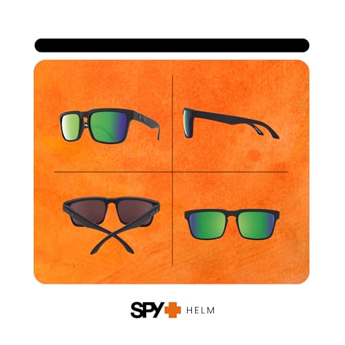 Image of Spy Helm Square Sunglasses for Men for Women +BUNDLE with ACCESSORY EYEWEAR KIT