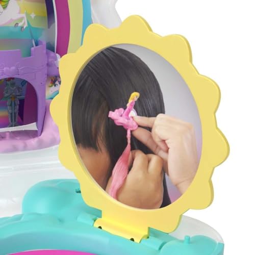Polly Pocket Salon De Coiffure Licorne Arc En Ciel Coffret Mini Figurines Et + - vue 7
