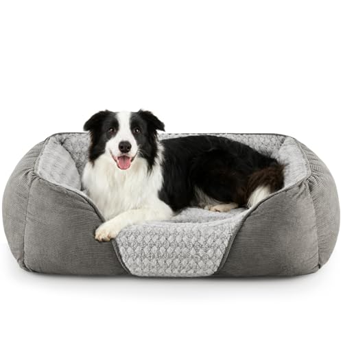 Heymamba Extra Large Dog Bed Washable with Meteor Shower Pattern Design, XL Dogs Bed Filled with Strong Support Cotton to Prevent Diseases, for Labrador/Golden Retriever, Ample Space 90x65x23cm