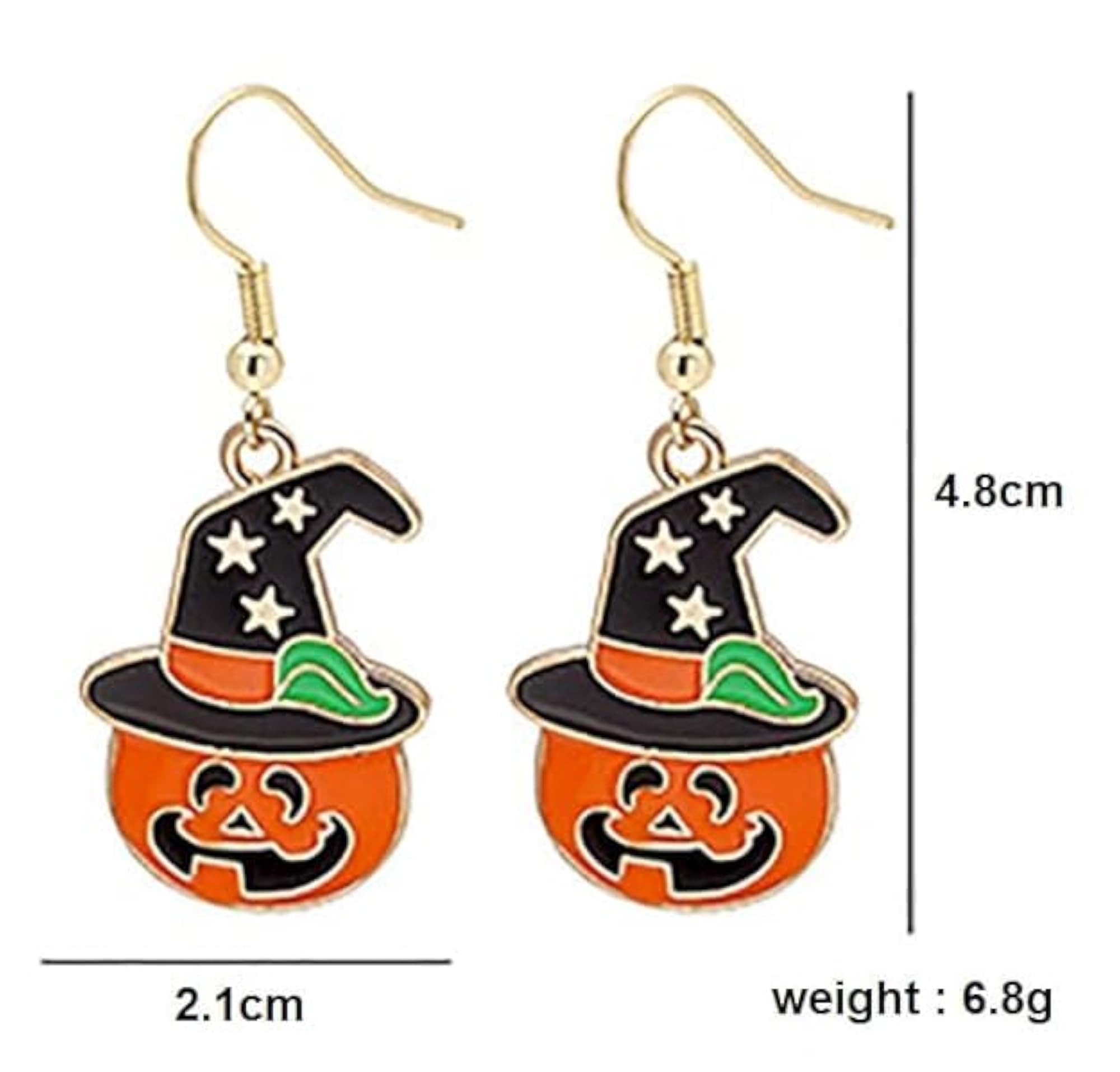 Halloween Glow in the Dark Ghost & Pumpkin Drop Earrings