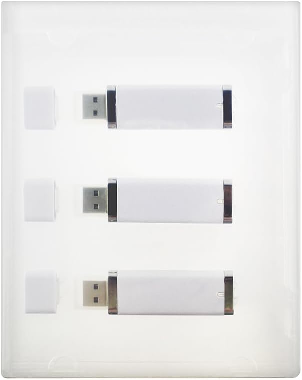 Flash Pac® 3-Up USB Flash Drive Case Super Clear - 25 Pack