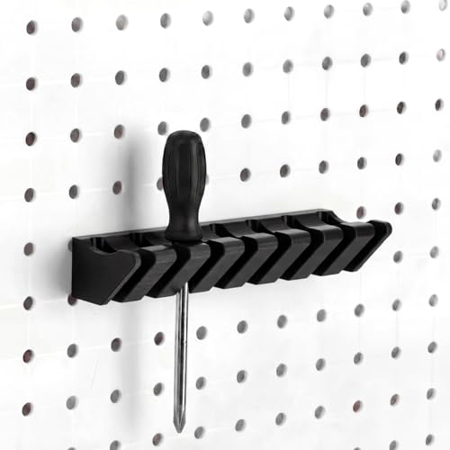Novabright Pegboard Screwdriver Holder (8-Tool Black)