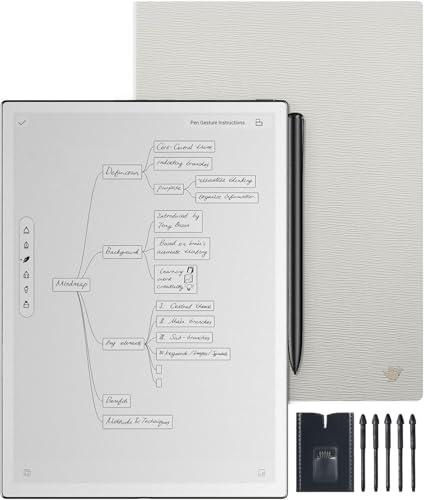 iFLYTEK AINOTE 2 Bundle 10.6 AI Digital Paper Tablet with Protective Folio & Pen Refills Included