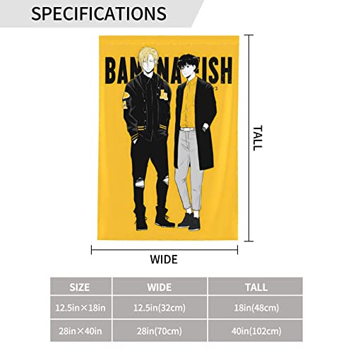 Anime Banana Fish Garden Flag Welcome Summer Vertical Double Sided Yard Flag Outdoor Decor Holiday Garden Flags For Outside Patio Porch Lawn 28"X40" #TOP7