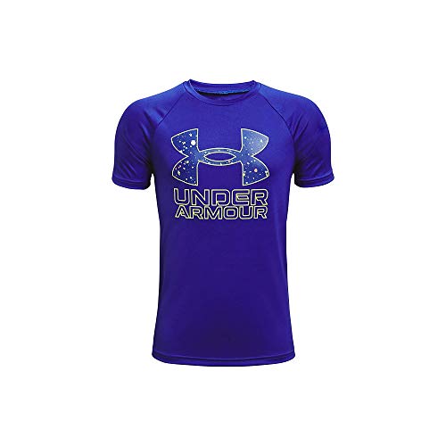 Image of Under Armour Boys' Tech Hybrid Printed Fill Short-Sleeve T-Shirt