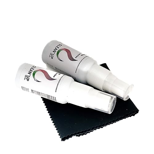 Kit Limpeza de Óculos 2 Limpa Oculos + 3 Flanelas Microfibra