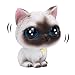 YGMONER Cat Bobblehead Ornaments Car Dashboard Shake Head Decoration (Siamese)