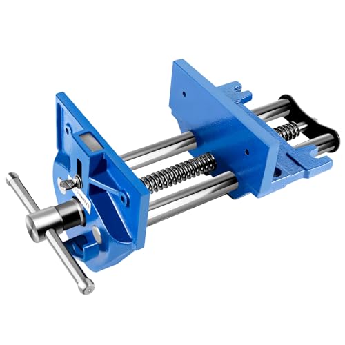 Image of 7 Inch Woodworking Vise, Heavy-Duty Cast Iron Wood Working Vise Quick Release Lever for Workshop and Home Use