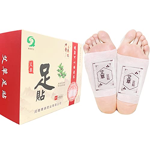 Foot Pads,Natural Mugwort Foot Pads,Bamboo Vinegar Natural Cleansing Foot Pads to Remove Impurities,Relieve Stress and Pain Foot Care Pads,Improve Sleep Foot Care Packï¼30 Padsï¼
