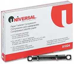 Universal Compressores Para Bases De Pinos De Fixação De Arquivo E Papel Centro De 2-3/4" 100 Por Caixa -:- Vendido Como 2 Pacotes De - 100 - / - Total De 200 Cada