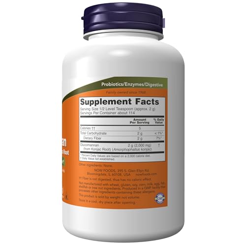 image for NOW Foods Supplements, Glucomannan (Amorphophallus konjac) Pure Powder