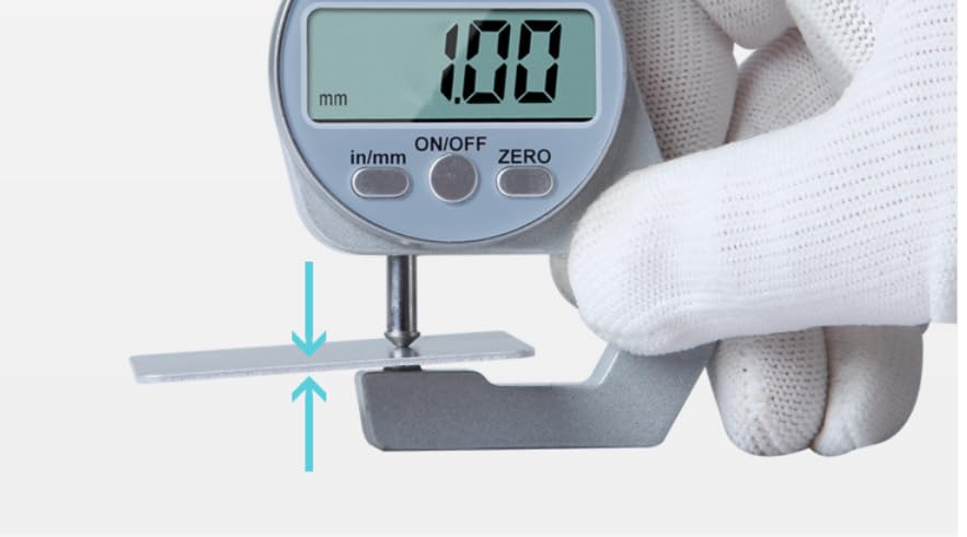 Calibrador Digital de Espesor Cabeza Redonda 0-20mm miniatura 6