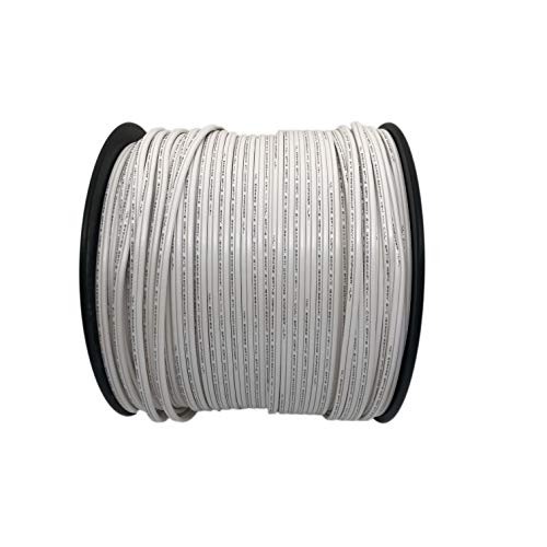 Exclusive Discount 60% Price Aniai (1000feet) Spool 18/2 SPT-2 Bulk Extension Cord, 300 Volt 18 Gauge Zip Cord Spool, UL Listed, White