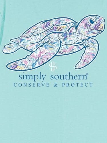 Simply Southern Turtle - Abstract - Floral - Adult T-Shirt2