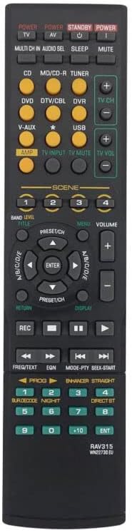 Replacement Remote Control Work for TV/Audio/Projector for RAV315 for Yamaha Audio/Video Receiver HTR6040G HTR6050