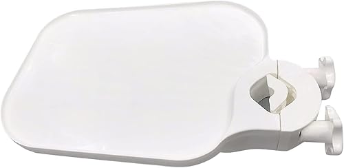 Bandeja cuadrada blanca ajustable individualmente para montar en cualquier silla