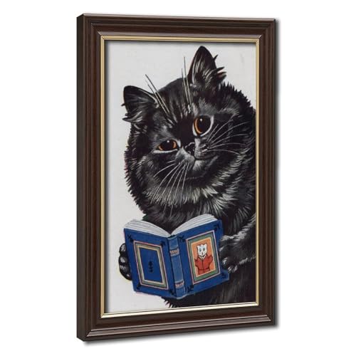 Chat victorien impression sur toile pour habiller un mur vide sans effort cadre inclus 20x30