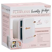 Finishing Touch Flawless Beauty Fridge - Mini Design - Preserves & Cools Your Beauty Products - 173cm Power Cord & Stickers Included - Ideal for Cooling Creams, Facial Rollers & Organic Products