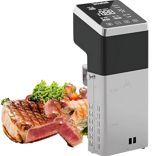 RoyceBee Sous Vide Roner Cocina Baja Temperatura Profesional, 1600W, Apto para 70 L, Control Preciso de 0 a 99°C en Incrementos de 0,1 °C, Temporizador de hasta 99 Horas, Pantalla Táctil