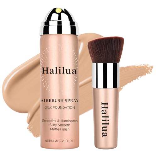 Airbrush Foundation Makeup, Silk Airbrush Flawless Sunscreen Setting Spray for Older Women,...
