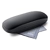 FEFI Etui à lunettes softtouch noir – Hardcase – y compris chiffon de nettoyage de lunettes de haute qualité