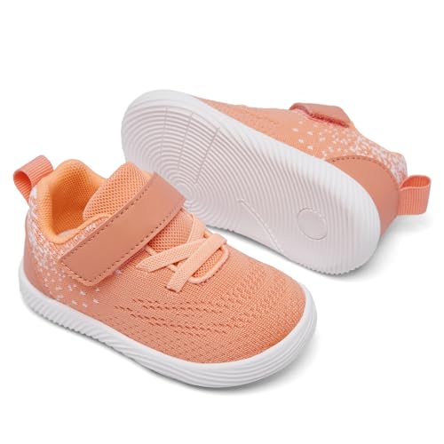 Image of MORENDL Toddler Sneakers Baby Boys & Girls Barefoot Shoes Lightweight Breathable Walking Running Tennis Athletic Sport Shoes