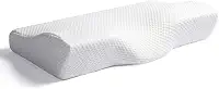 Travesseiro Cervical Ortopédico Viscoelástico – Suporte Ergonômico para Coluna e Pescoço – Espuma NASA – Alívio de Dores