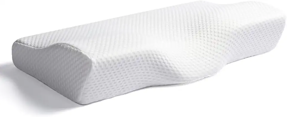 Travesseiro Cervical Ortopédico Viscoelástico – Suporte Ergonômico para Coluna e Pescoço – Espuma NASA – Alívio de Dores