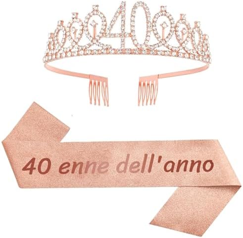Set Corona E Fascia Per Compleanno Ragazza - Accessorio Festa Con Scritte Birthday Girl E Strass - Foto 9