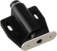 Vista 3 de Pestillo magnético táctil, 12 unidades, color negro, resistente, imán de cajón de gabinete, para abrir, liberación magnética de presión táctil