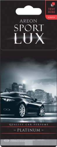 Image of AREON Sport LUX Quality Perfume /Cologne Cardboard Car & Home Air Freshener, Platinum