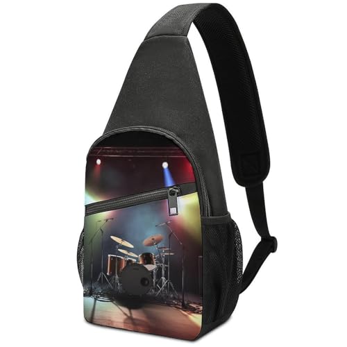 Mochila Sling Band Rock para Senderismo y Uso Casual miniatura 1