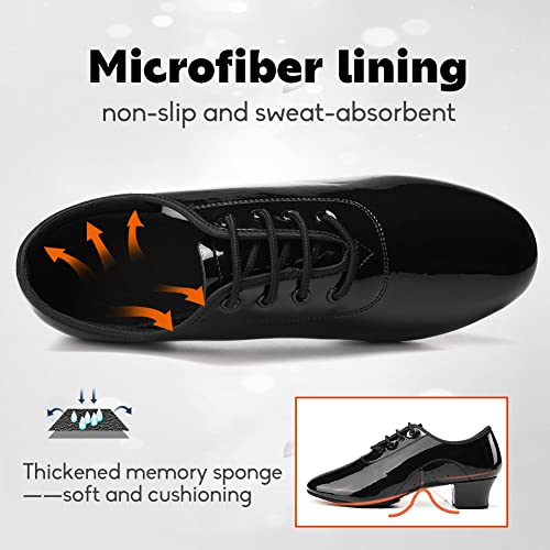 VCIXXVCE Scarpe da Ballo Uomo Standard Allacciare