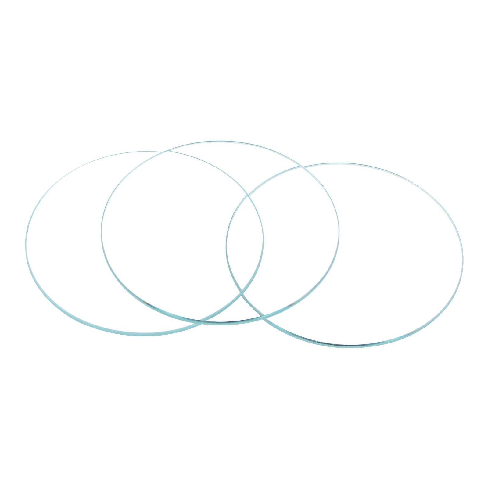 uxcell 6個パック 腕時計 クリスタルレンズ ガラス 直径34mm ラウンドフラットミネラル交換部品 時計メーカー修理用