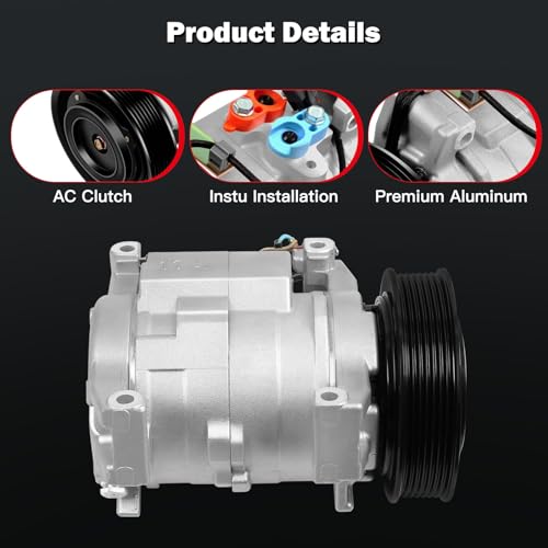 Image of cciyu AC Compressor w /clutch for Honda for Accord 2.4L 2003-2007