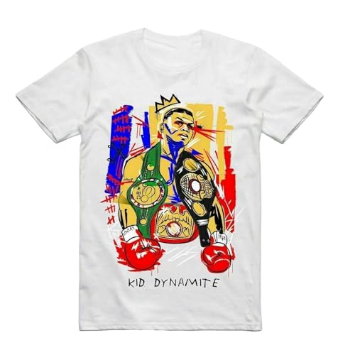 Vintage Mike Tyson Men T-Shirt White Cotton Tee S to 3XL