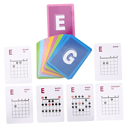 JEWEDECO 49個のギターコード練習チャート 初心者向けエレキギターガイド