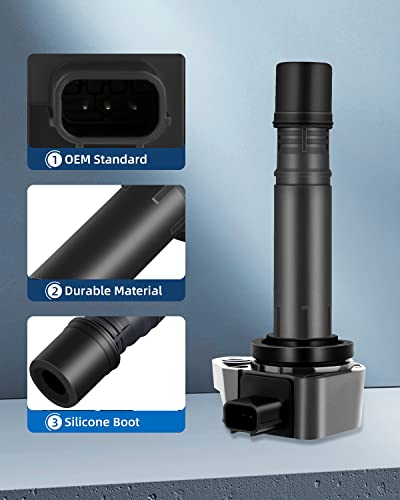 Eccpp Set Of 4 Ignition Coils Pack For Civic For Honda L4 1.8L 2006-2011 Replacement For Uf582 C1580 5C16371788393 Rnaa01 Ic662 #TOP1