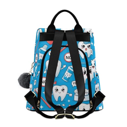 Mochila antirrobo para mujer con dibujos animados para viaje y senderismo seguro 2