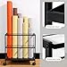 Erordna Blueprint Storage Rack Cart - 20 Slots Metal Blueprint Holder with Double-Layer Grids Ensures Secure, Non-Slip Storage, Organizing Posters, Architectural Plans, and Artwork Stably. (20 Slots)