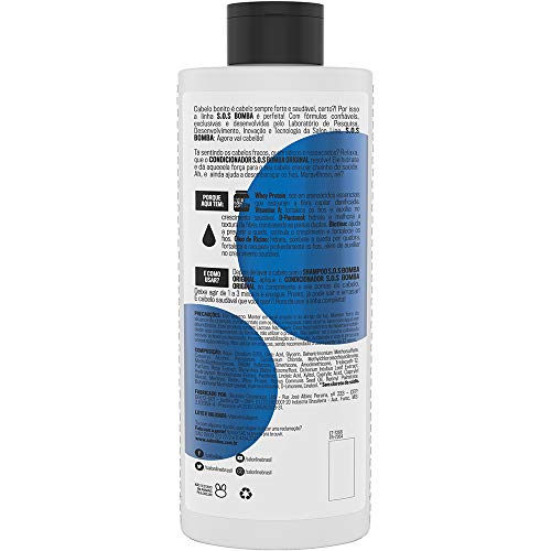 Condicionador Uso Diário 500 ml Sos Bomba Unit, Salon Line, Branco