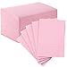 JMU Pink Dental Bibs, 50 Pack 3-Ply Waterproof Disposable Dental Bibs 13