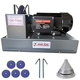 JLD10-9 Lawn Mower Blade Sharpener, 1HP 750W Lawn Lawnmower Blade Grinder with 9-inch Ceramic Grinding Wheel and Balancer and 5 Sanding Discs