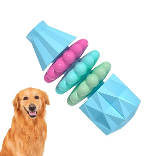 Fcezehyt 犬用噛み玩具 - 花瓶形パピー歯磨きガムトイ,噛むことで退屈を解消し 口腔ケアとトレーニングの報酬ツールとして彼らを忙しく保つ