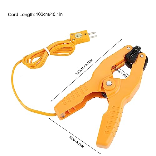 HT-05 Type K Pipe Clamp, Pipe Clamp Temperature Flat for K Type Probe Thermocouple Sensor in Temperature Range from -40~200℃ - Image 2