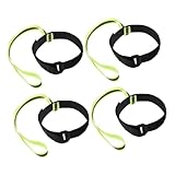 Mipcase 4 Correas Elásticas para Guantes de Esquí Muñequeras Ajustables de Nailon Antideslizantes Accesorio de Invierno para Deportes al Aire Libre Prevención de Pérdida Uso